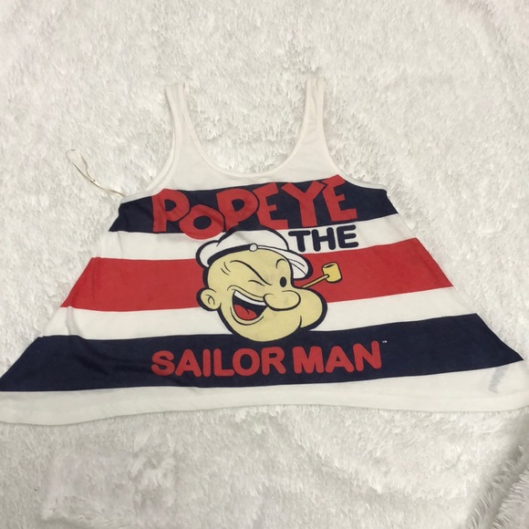 Forever 21 Tops - POPEYE THE SAILORMAN TOP. (337)